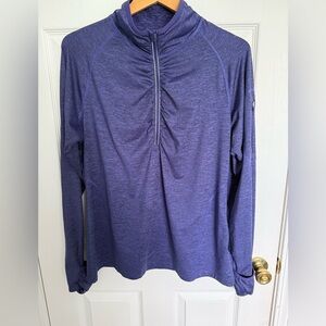 Women's purpleish-blue Long Sleeve Top